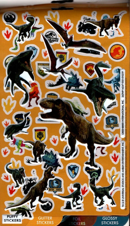 Jurassic World - Over 150 Stickers 4 Sheet Sticker Book