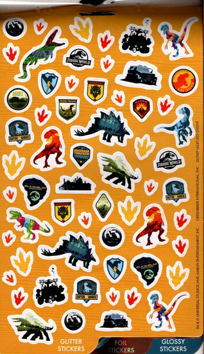 Jurassic World - Over 150 Stickers 4 Sheet Sticker Book