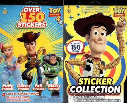 Disney Pixar Toy Story 4 - Over 150 Includes Puffy Stickers Collection Book Set