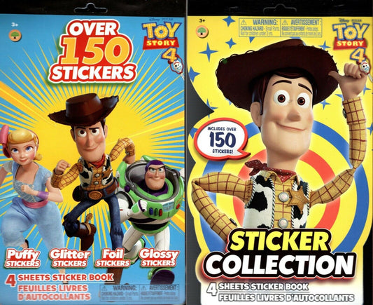 Disney Pixar Toy Story 4 - Over 150 Includes Puffy Stickers Collection Book Set