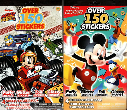 Disney Mickey - Over 150 Includes Stickers Collection Book (Set of 2 Pack)