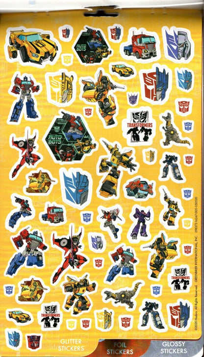 Transformers - Over 150 Stickers 4 Sheet Sticker Book