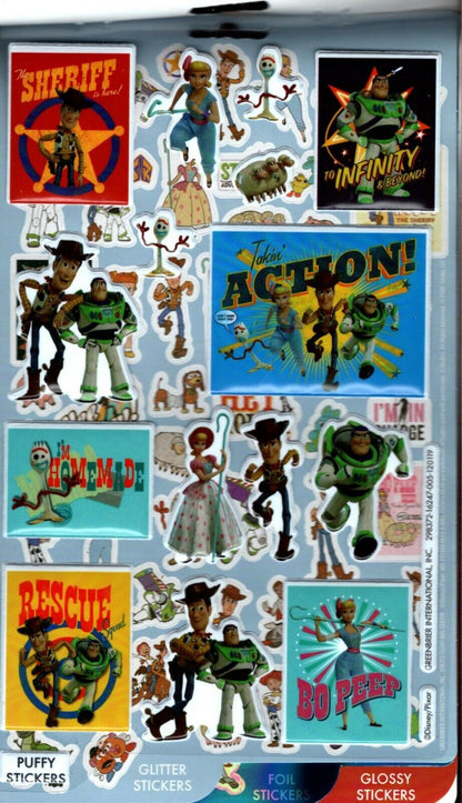 Disney Pixar Toy Story 4 - Over 150 Includes Puffy Stickers Collection Book