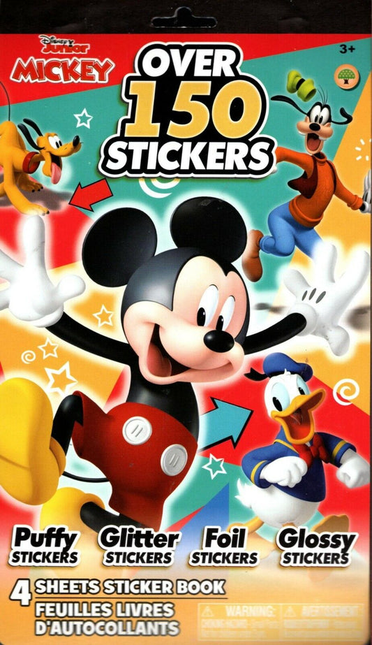 Disney Junior Mickey - Over 150 Includes Puffy Stickers Collection Book