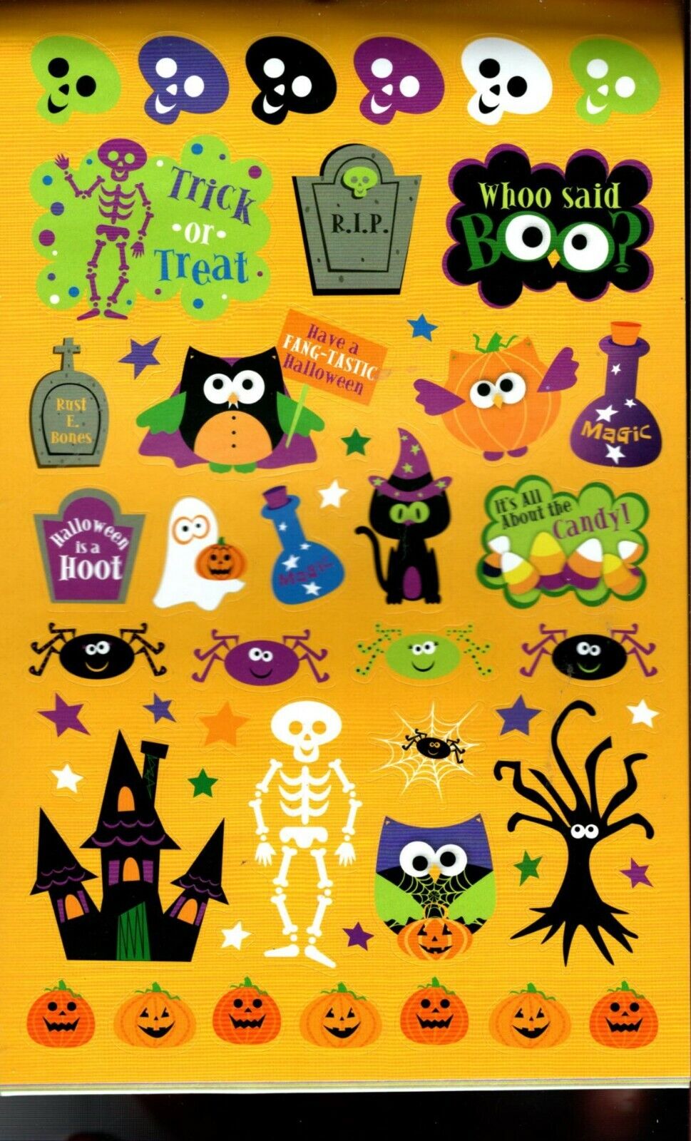 Whoo Said Boo? - Stickers Book - 314 Stickers - Halloween Themed