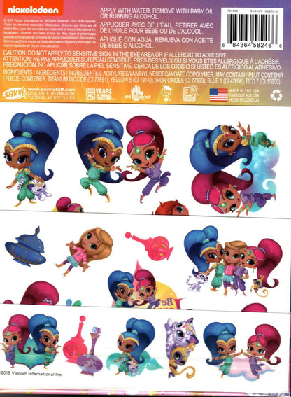 Nickelodeon Shimmer and Shine - Stickers Book - 125 Stickers & 25 Tattoo Set