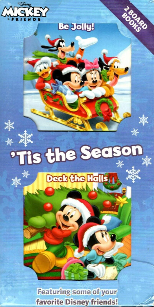 Disney Mickey & Friends - Be Jolly & Deck The Halls - Holiday Christmas Book