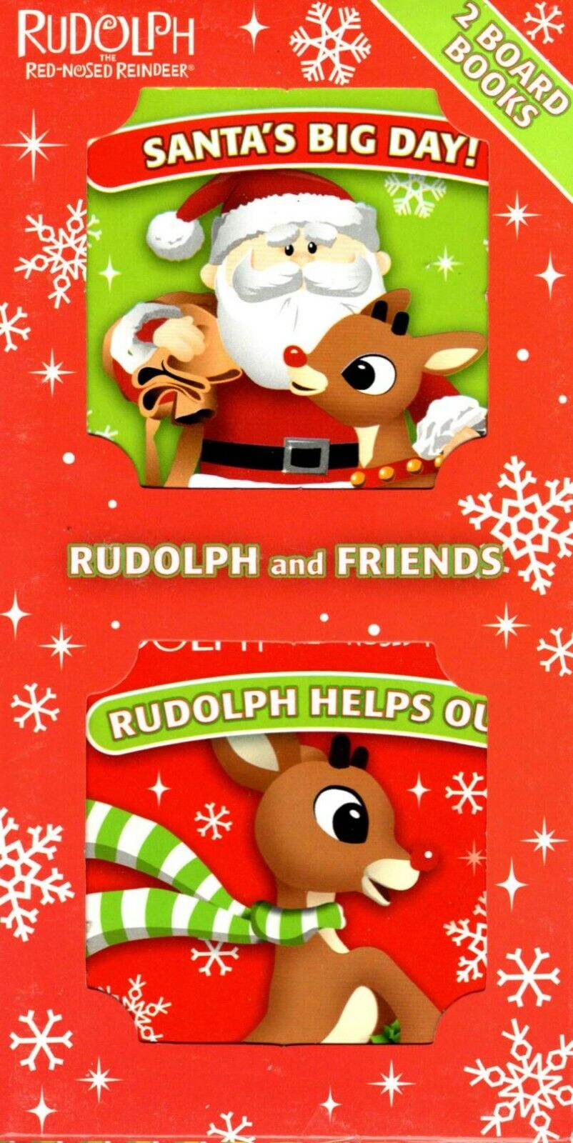 Rudolph & Friends - Rudolph Helps Out & Santa's Big Day! Holiday Christmas Book