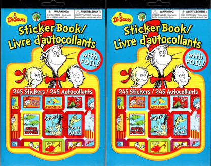 Dr.Seuss - 125 Stickers Book (Set of 2)