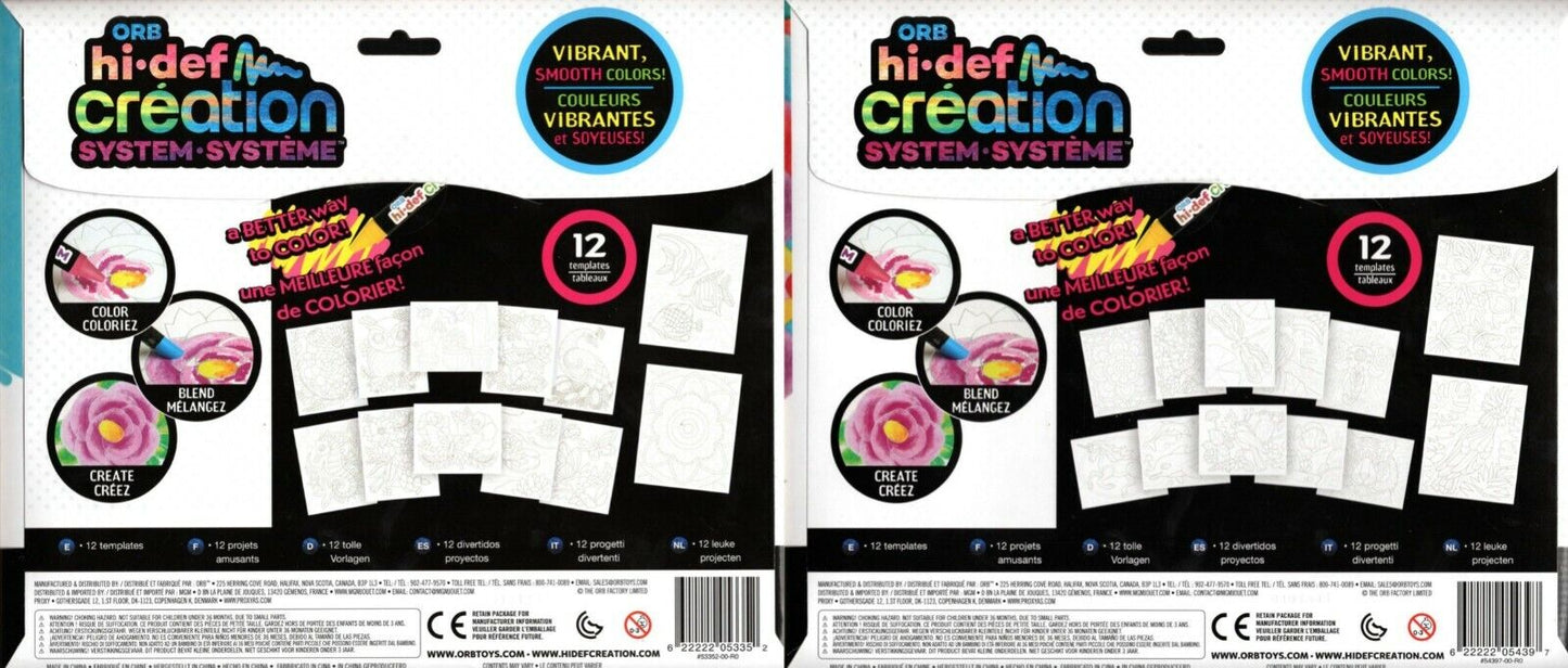 ORB Hi-Def Cration Sistem - (Set of 2) 24 Templates Book