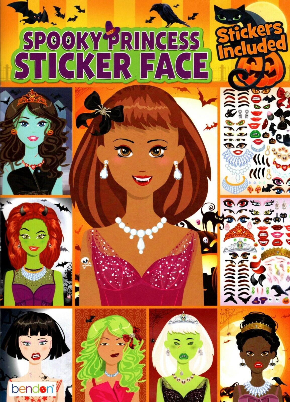 Spooky Sticker Face - Halloween Sticker Activity Book v3