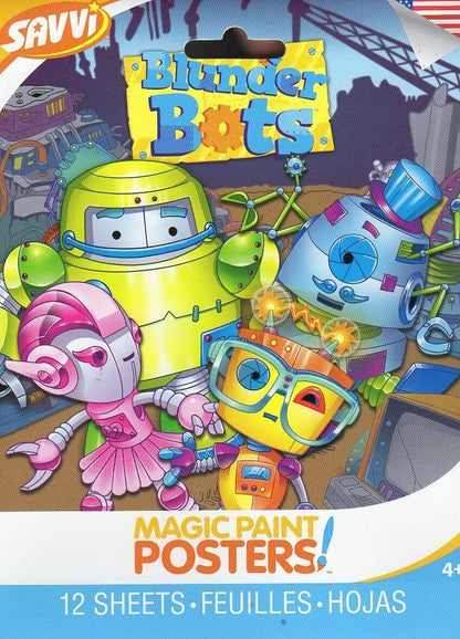 Savvi Magic Paint Posters - Blunder Bots