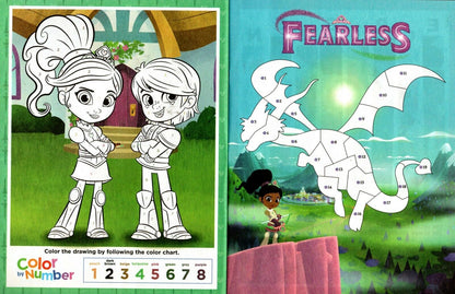 Nella The Princess Knight - Sticker by Number Activity Book Over 100 Stickers