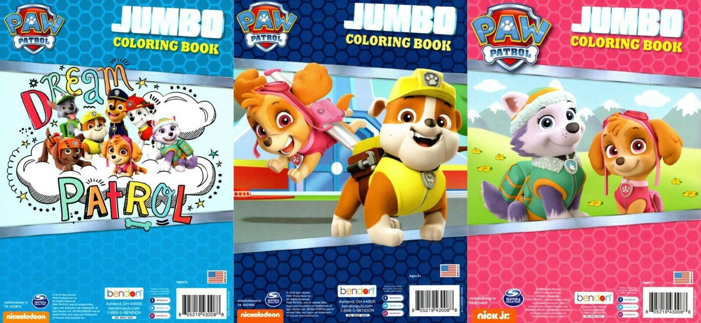 Paw Patrol - Dream Patrol, Heroes Unlershed, Mountain Rescue - Activity Book Set of 3