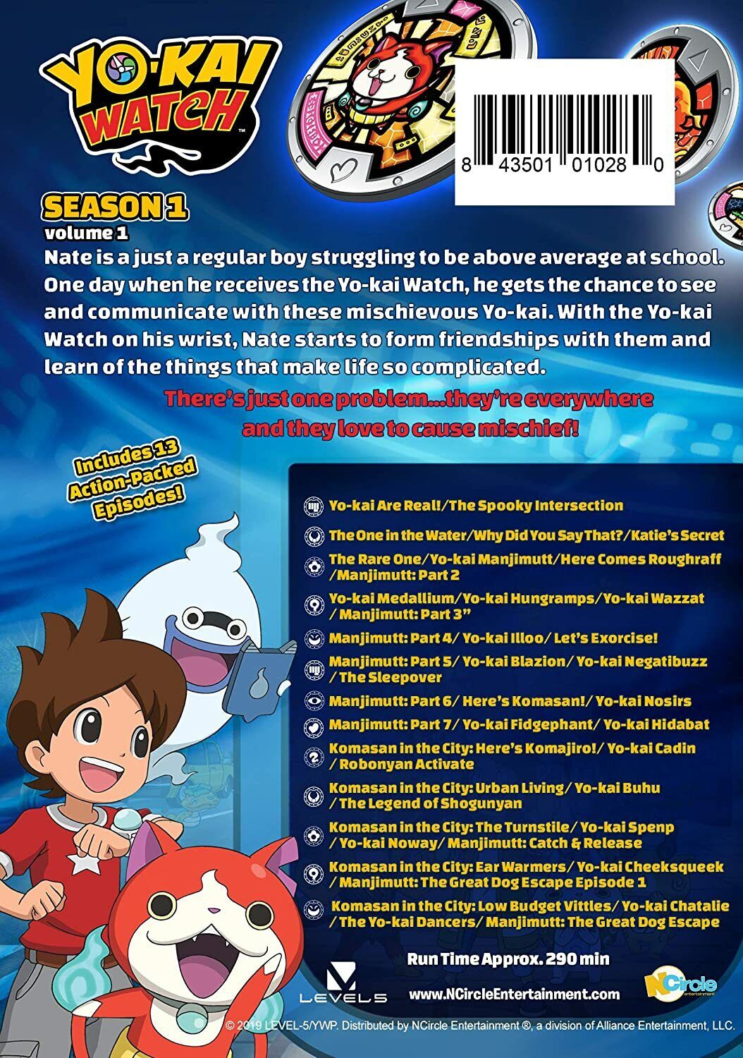 Yo-kai Watch: Season 1 Volume 1 Gift Set with Exclusive Comic Book DVD