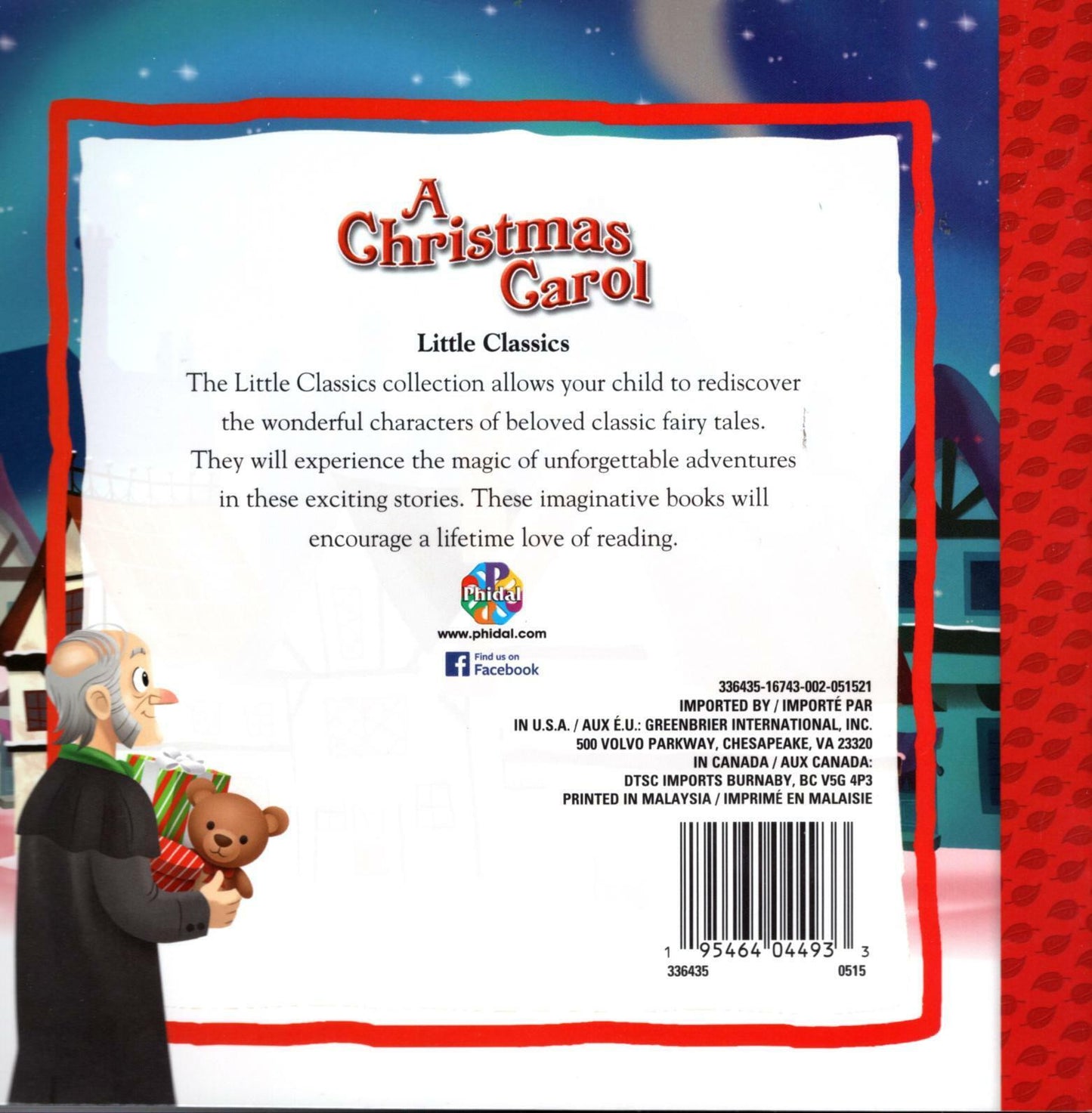 A Christmas Carol - The Christmas Little Classics collection - Classic Fairy Children Book