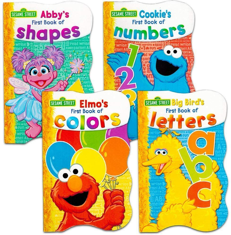 Sesame Street First Books Series - Board Book (Set of 4 Books)