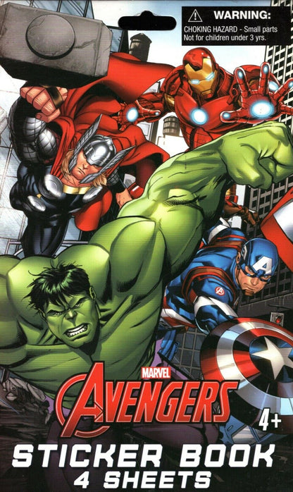 Marvel Avengers Sticker Collection - 4 Sheet Sticker Book