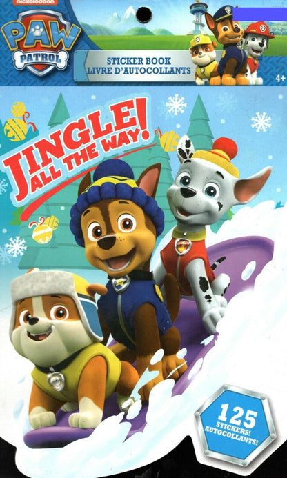 Nickelodeon Paw Patrol - Jungle All the Way! - 125 Christmas Stickers