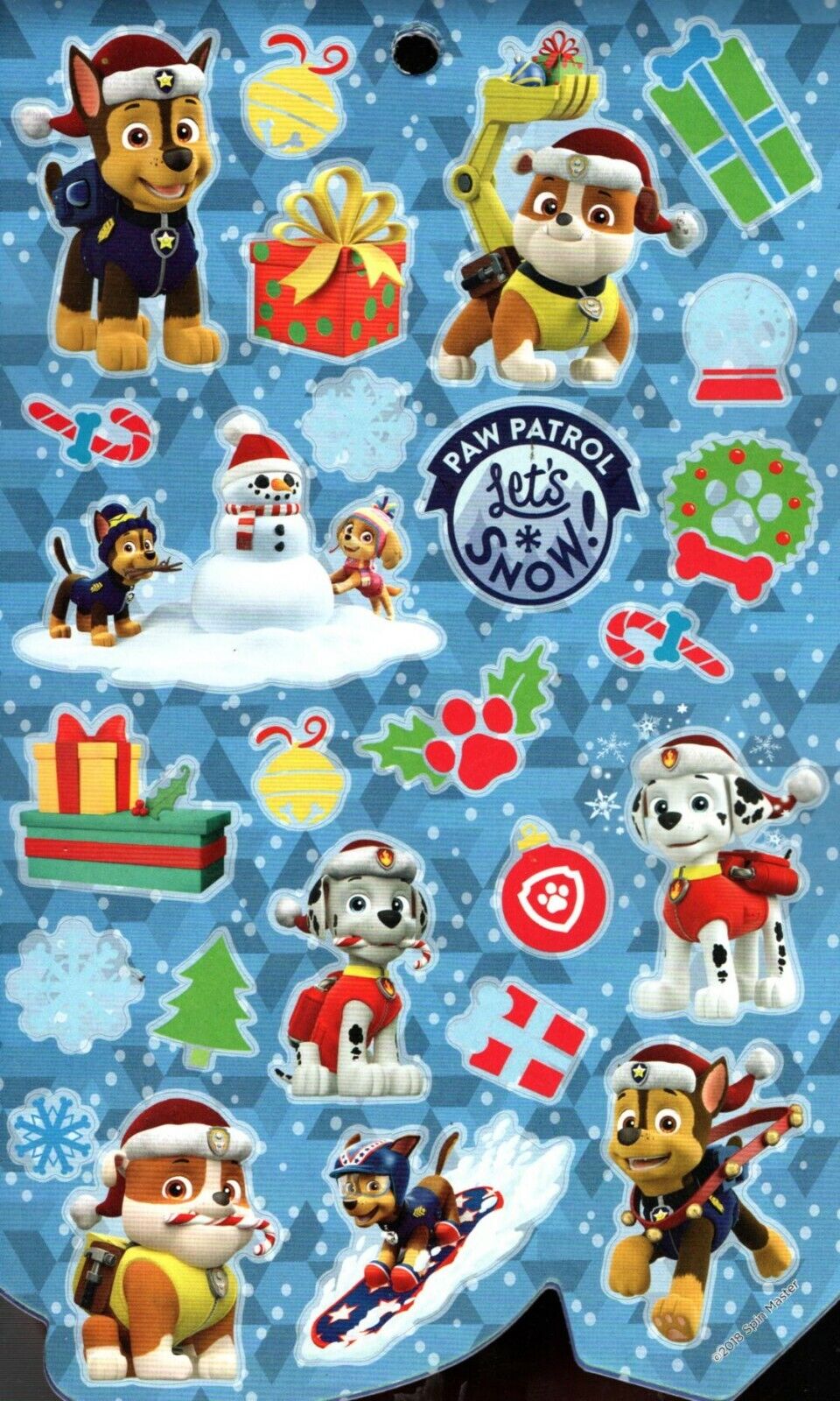 Nickelodeon Paw Patrol - Jungle All the Way! - 125 Christmas Stickers