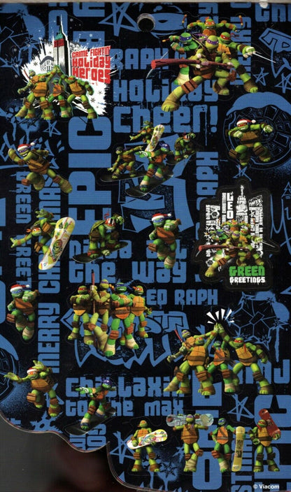 Nickelodeon Teenage Mutant Ninja - Green Greetings - 75 Stickers Autocollants