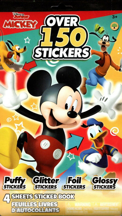 Disney Junior Mickey - Over 150 Includes Puffy, Glitter, Foil, Gloss Stickers