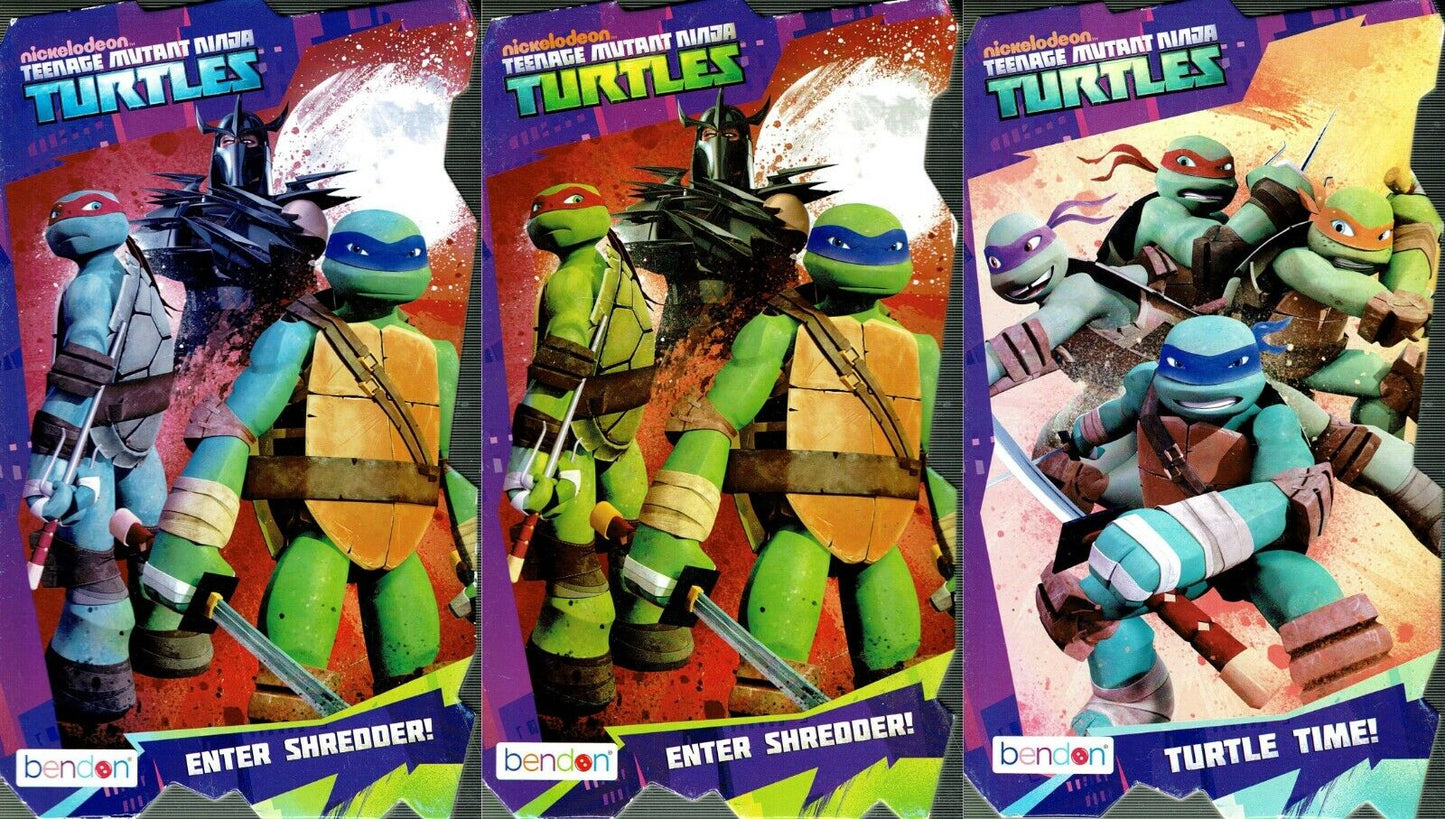 Nickelodeon - Teenage Mutant Ninja Turtles - Turtle Time & Enter Shredder 2 Book (Set of 3 Books)