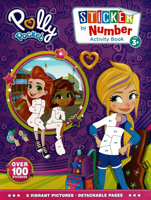 Polly Pocket - Sticker by Number Activity Book Over 100 Stickers