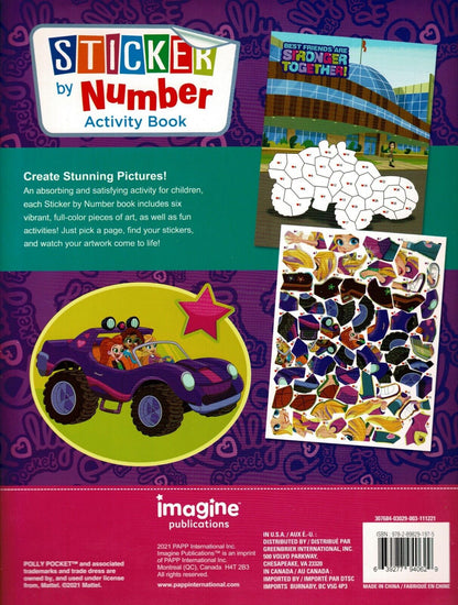 Polly Pocket - Sticker by Number Activity Book Over 100 Stickers