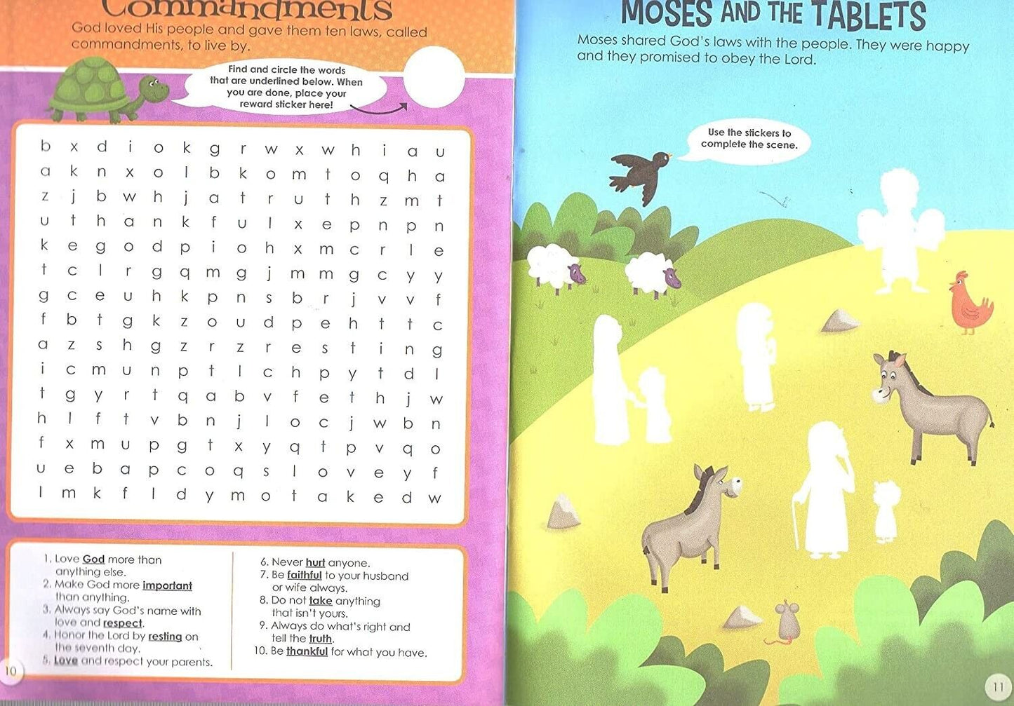 Big Book of Stickers - The Story of Moses - Activity Book Includes