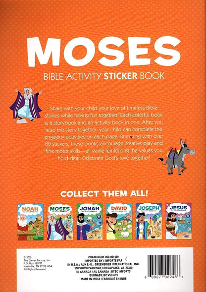 Big Book of Stickers - The Story of Moses - Activity Book Includes