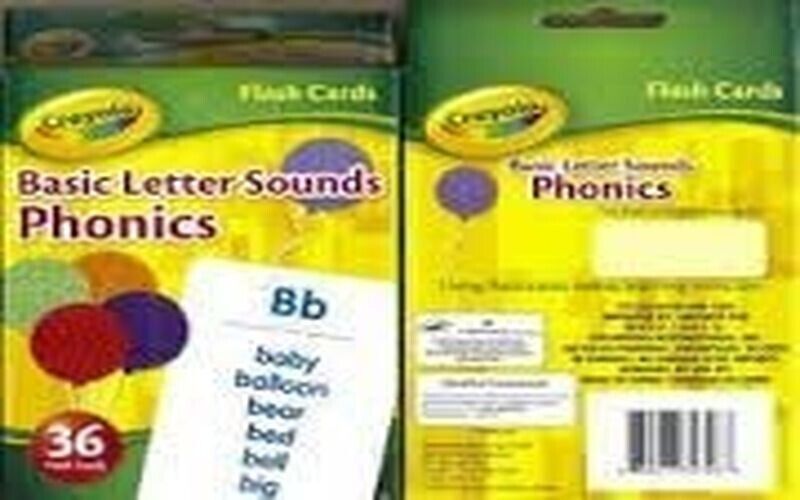 Crayola Basic Letter Sounds Phonics Flash Cards