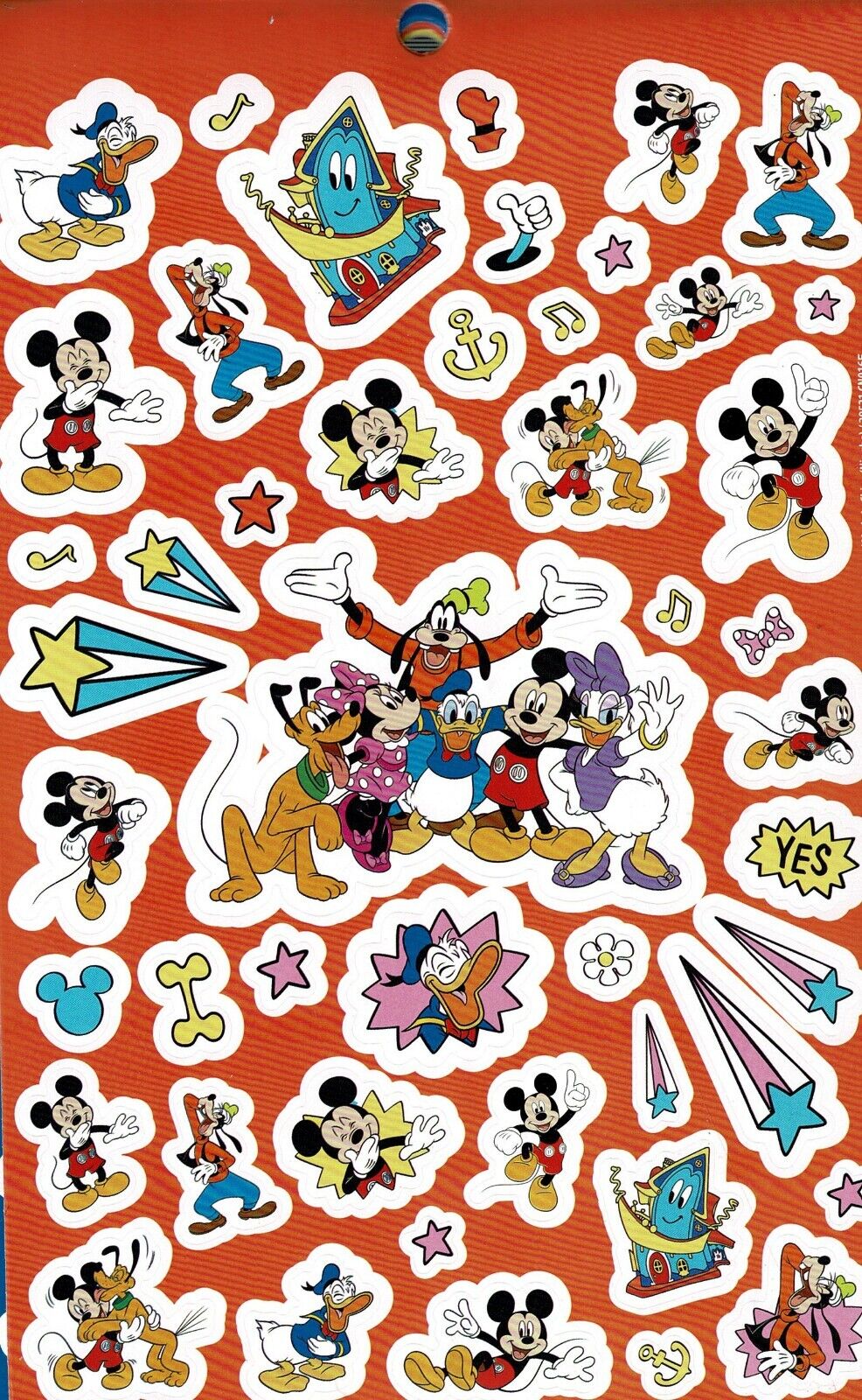 Disney Mickey - Over 200 Stickers 4 Sheet Sticker Books (Set of 2)