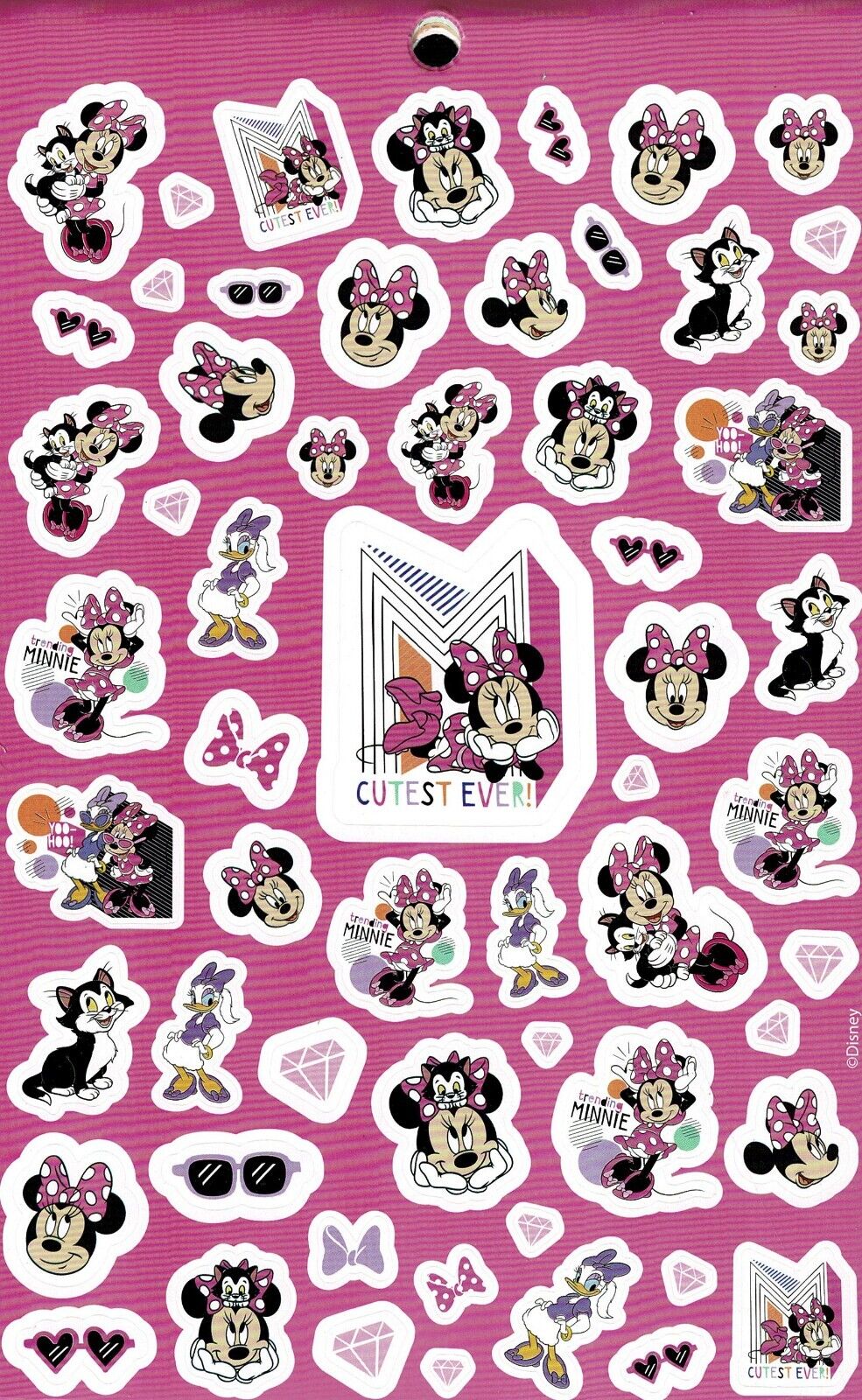 Disney Minnie & Mickey - over 200 Stickers 4 Sheet Sticker Book (Set of 2)