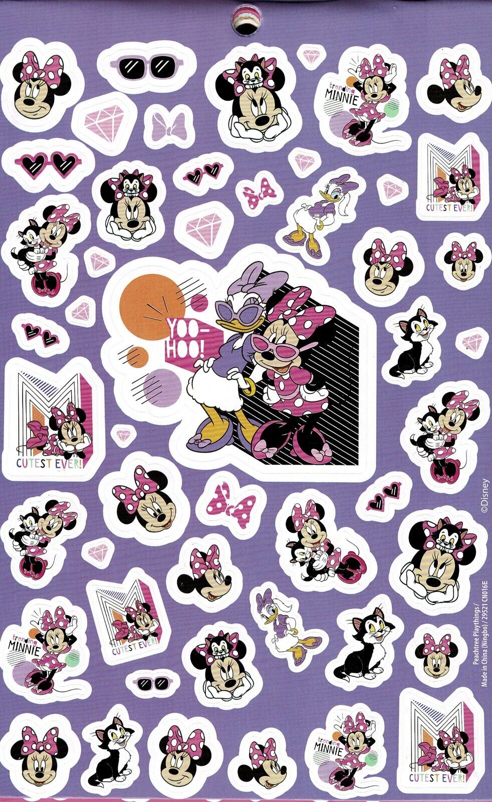 Disney Minnie & Mickey - over 200 Stickers 4 Sheet Sticker Book (Set of 2)