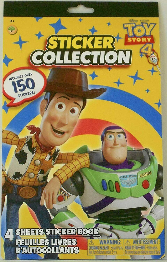 Peachtree Playthings Toy Story 4 Sticker Collection - 4 Sheet Sticker Book