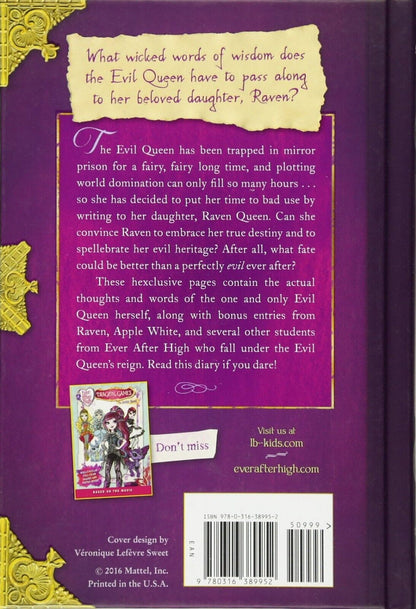 Ever After High: Diary of an Evil Queen: Hardcover Book