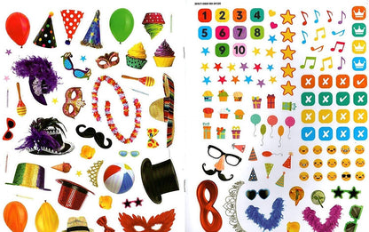 Sticker Activity Book - Mega Sticker Book with Over 150 Stickers (Set of 4)