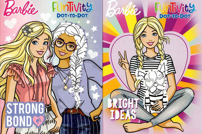 Barbie - Funtivity Dot-to-Dot - Strong Bond & Bright Ideas - Activity Book Set