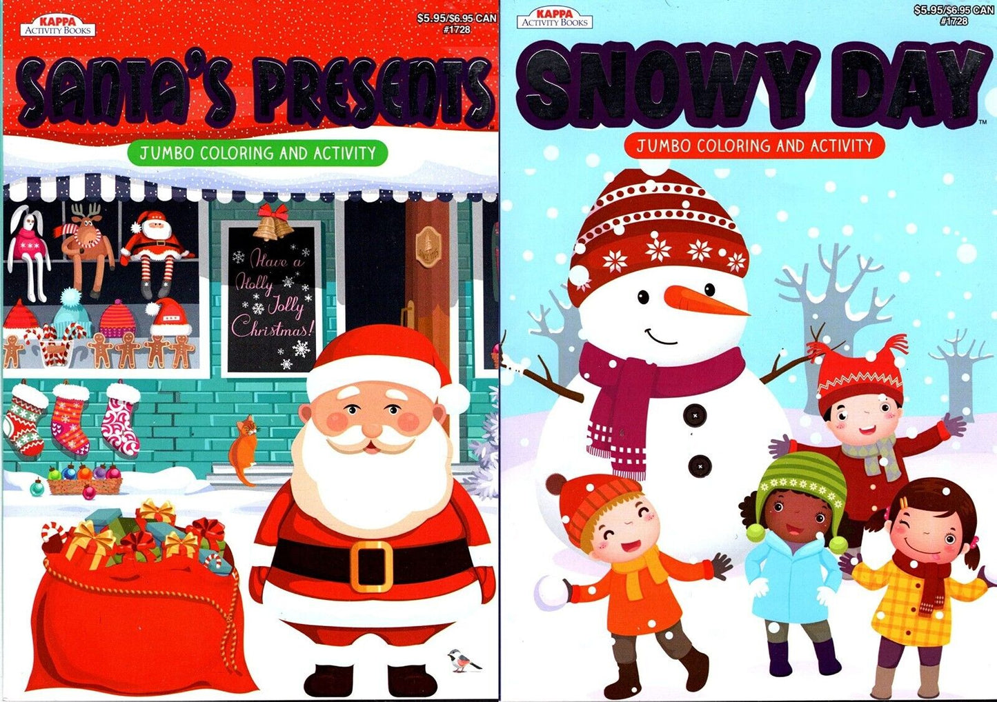 Santa`s Presents and Snowy Day - Christmas Holiday - Jumbo Activity Book