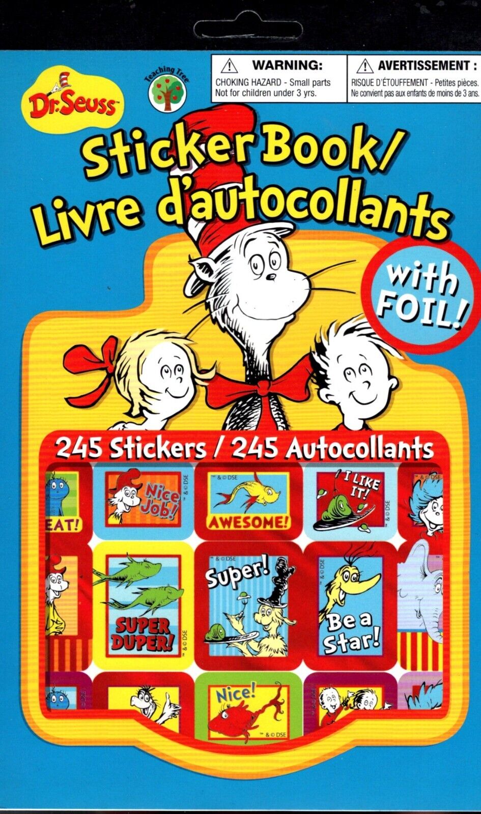 Dr. Seuss - 245 with Foil Sticker Book