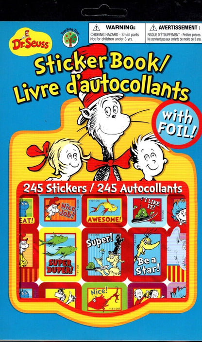 Dr. Seuss - 245 with Foil Sticker Book