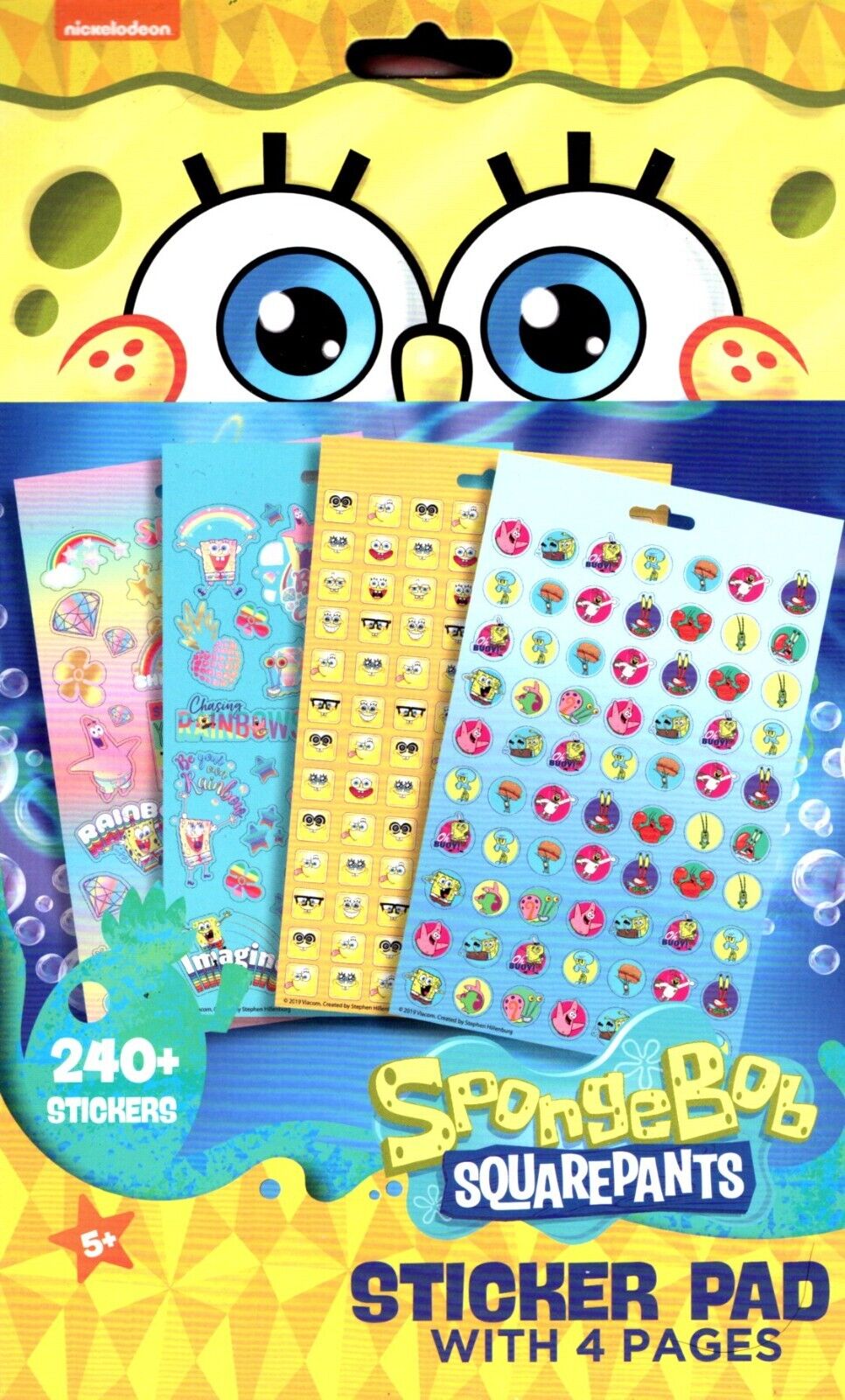 Nickelodeon SpoongBob SquarePants Sticker Pad with 4 pages