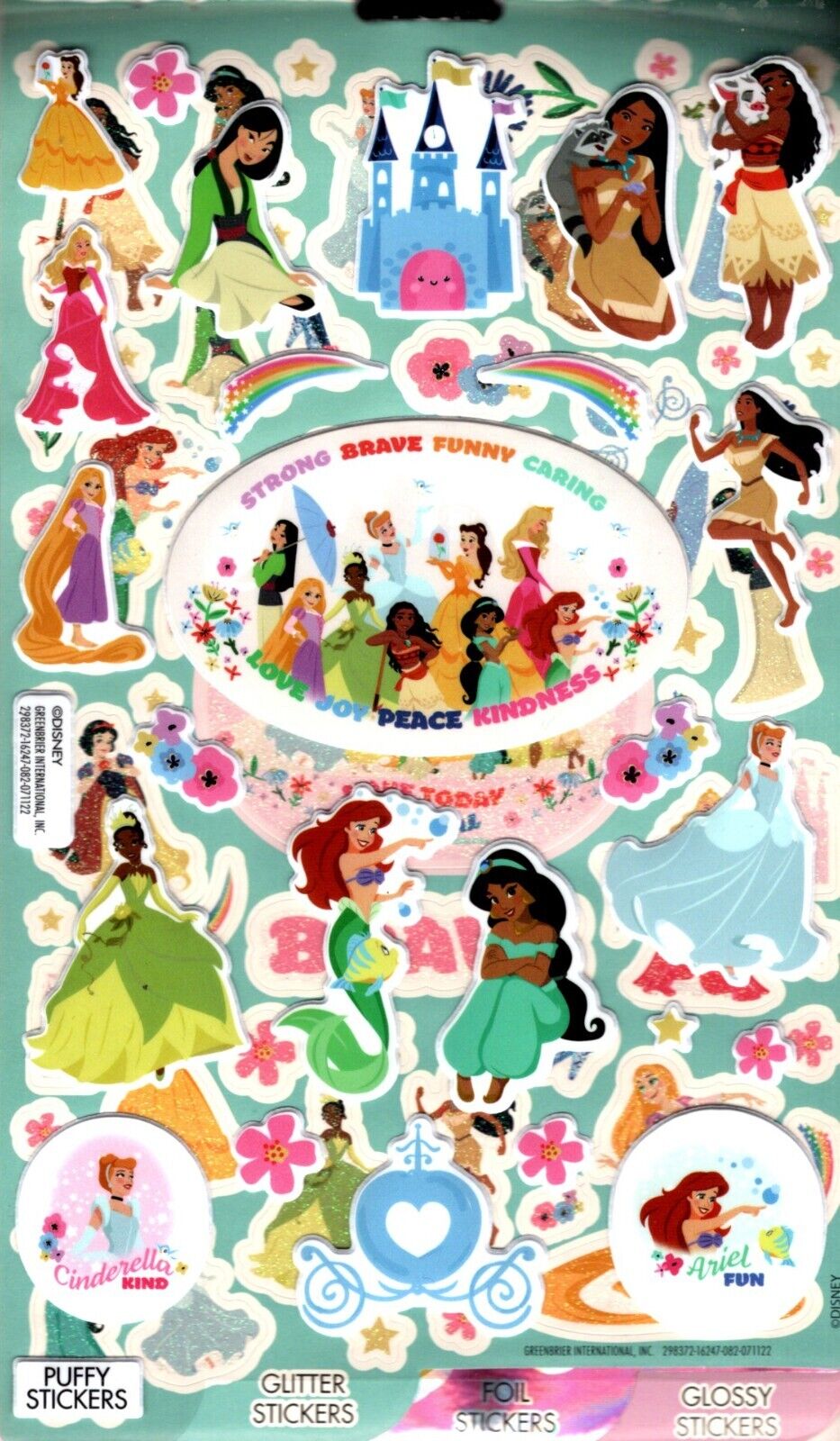 Disney Princess & Frozen - Over 150 Includes Stickers Collection Book (Set of 2)