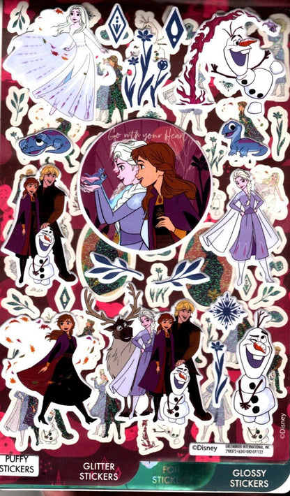 Disney Princess & Frozen - Over 150 Includes Stickers Collection Book (Set of 2)