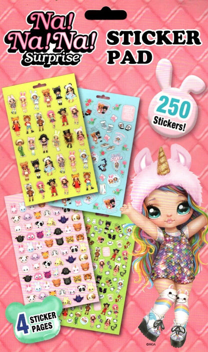 Na! Na! Na! Surprise - Sticker Pad with 4 pages, 250 Stickers