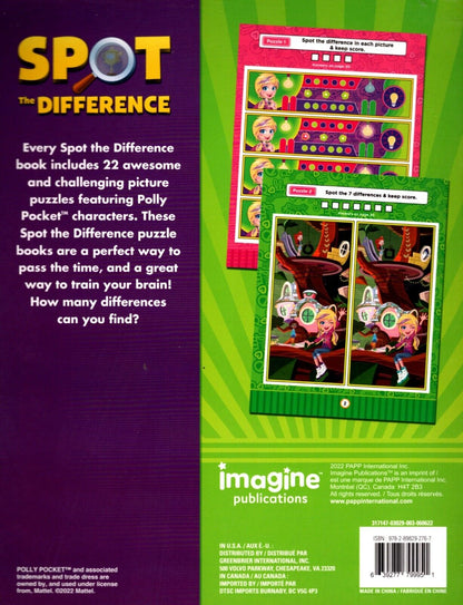 Polly Pocket - Spot the Difference - Test Your Observation Skills! Picture Book