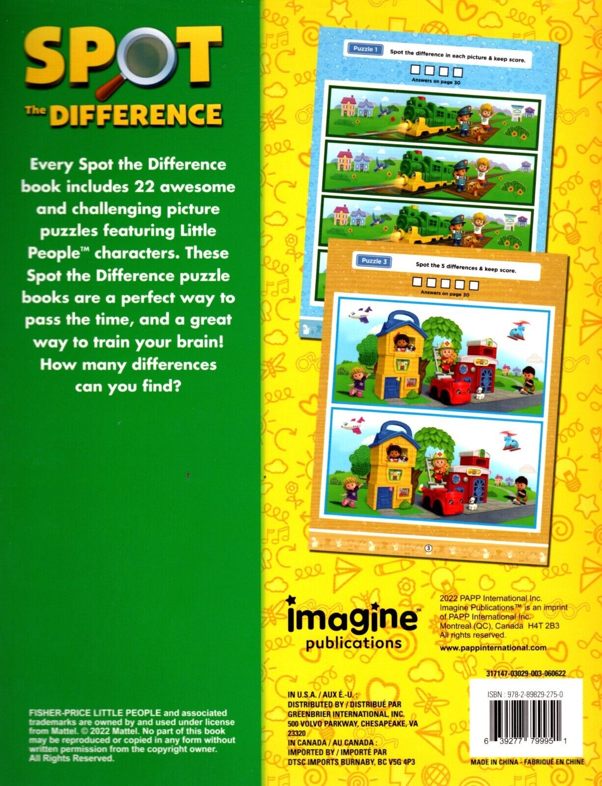 Little People - Spot the Difference - Test Your Observation Skills! Picture Book