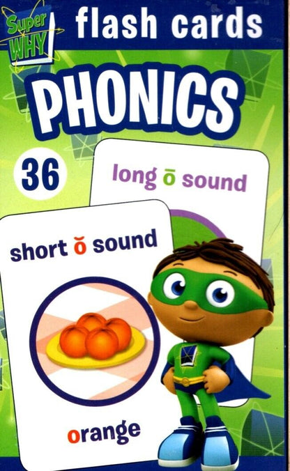 PBS Kids Super Why - Phonics - 36 Education Flash Cards