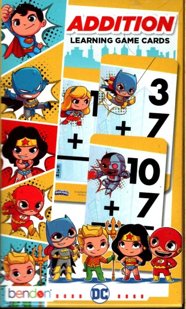 DC Super Friends - Addition - Learning 36 Flash cards